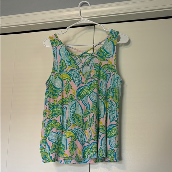 Lilly Pulitzer Kristen Tank Top - Vitamin Sea - Picture 3 of 9